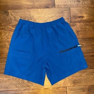 TecOne Explorer Men's Teal Activewear Shorts Size Large 7" Inseam Stretchy Gym